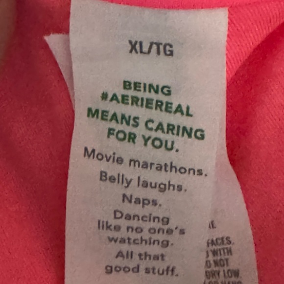 AA-27 Aerie NWOT Pink Side Tie‎ Cheekiest Bikini Bathing Suit Bottom Size XL - Picture 7 of 10